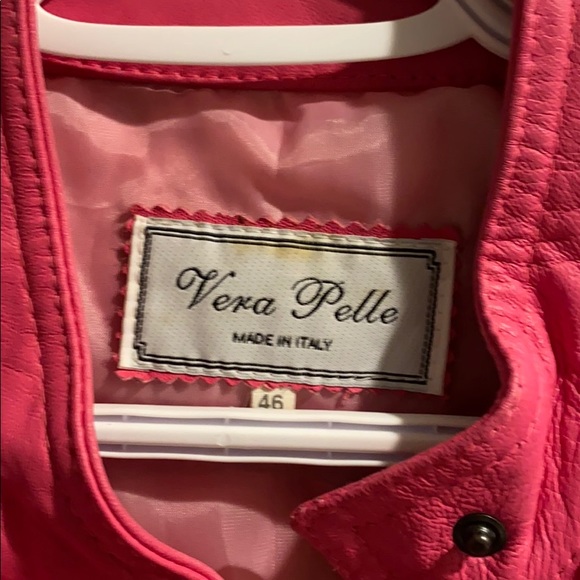 Pink Vera Pelle Leather Jacket - Picture 3 of 6